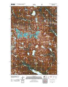 Mount Daniel 2011 topographic map thumbnail