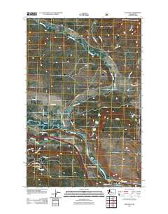 Teanaway 2011 topographic map thumbnail