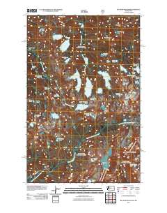 Big Snow Mountain 2011 topographic map thumbnail