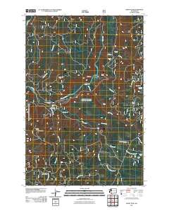 Burnt Peak 2011 topographic map thumbnail