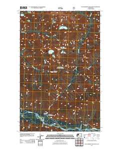 Huckleberry Mountain 2011 topographic map thumbnail