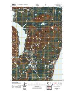 Hoodsport 2011 topographic map thumbnail