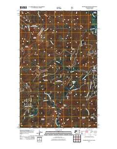 Helmer Mountain 2011 topographic map thumbnail
