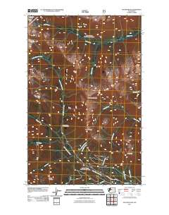 Poe Mountain 2011 topographic map thumbnail