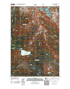 Walupt Lake 2011 topographic map thumbnail