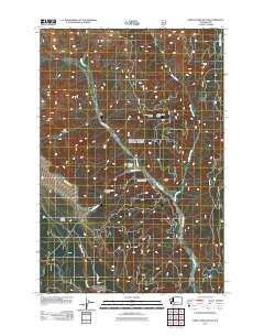 Smith Creek Butte 2011 topographic map thumbnail