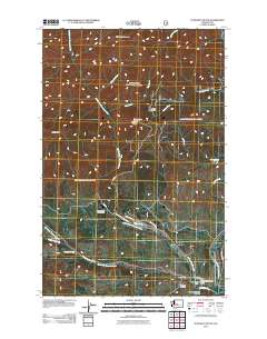 Teanaway Butte 2011 topographic map thumbnail