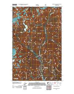Damnation Peak 2011 topographic map thumbnail