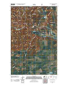 Vance Creek 2011 topographic map thumbnail