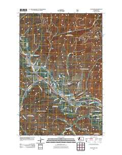 Peshastin 2011 topographic map thumbnail