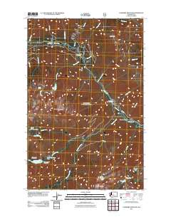 Cashmere Mountain 2011 topographic map thumbnail