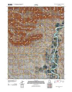 Blue Castle Butte 2011 topographic map thumbnail