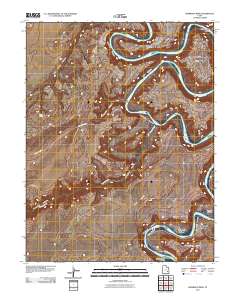Bowknot Bend 2011 topographic map thumbnail