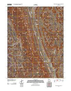 Bitter Creek Divide 2011 topographic map thumbnail