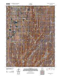 Blanding South 2010 topographic map thumbnail