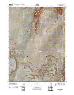 Aragonite SW 2010 topographic map thumbnail