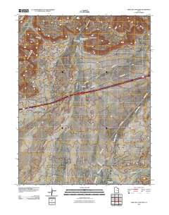 Crescent Junction 2010 topographic map thumbnail
