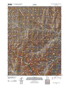 Burnt Timber Canyon 2011 topographic map thumbnail