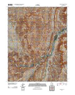 Caineville 2011 topographic map thumbnail