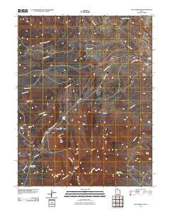 Cass Creek Peak 2011 topographic map thumbnail