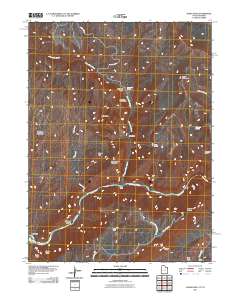 Jones Hole 2011 topographic map thumbnail