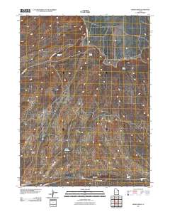 Jensen Ridge 2011 topographic map thumbnail