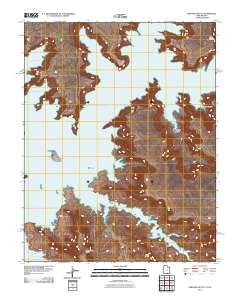 Gregory Butte 2011 topographic map thumbnail