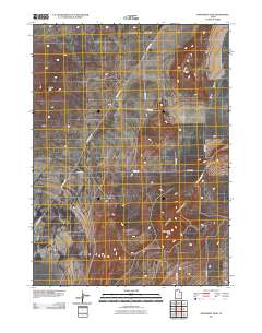 Monument Peak 2011 topographic map preview