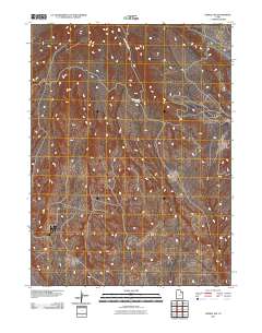 Vernal NW 2011 topographic map thumbnail