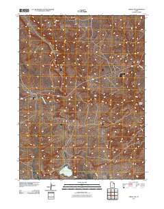 Vernal SW 2011 topographic map thumbnail