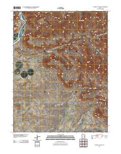 Tusher Canyon 2011 topographic map thumbnail