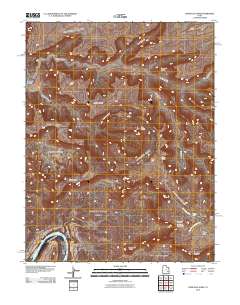 Upheaval Dome 2010 topographic map thumbnail