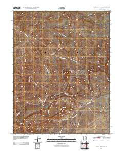 Temple Mountain 2010 topographic map preview
