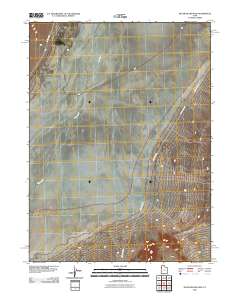 Silver Island Pass 2010 topographic map thumbnail