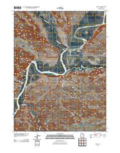 Ouray 2011 topographic map thumbnail