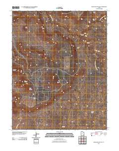 Moss Back Butte 2011 topographic map thumbnail