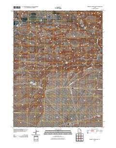 Pariette Draw SW 2011 topographic map thumbnail