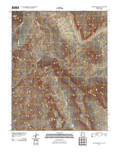 Yellowhorse Flat 2011 topographic map thumbnail