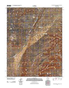 Yellowjacket Canyon 2011 topographic map thumbnail