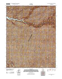 Halls Crossing NE 2011 topographic map thumbnail