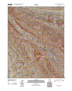 Klondike Bluffs 2010 topographic map thumbnail