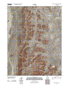 Burnout Canyon 2010 topographic map thumbnail