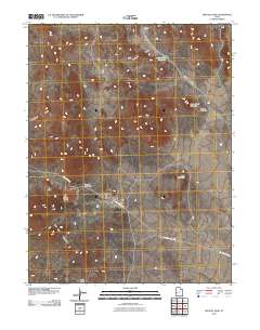 Crystal Peak 2010 topographic map thumbnail