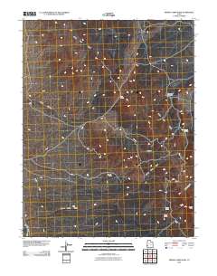 Miners Cabin Wash 2010 topographic map thumbnail