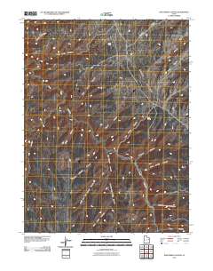Pine Spring Canyon 2011 topographic map thumbnail