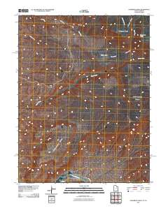 Steamboat Mesa 2011 topographic map thumbnail