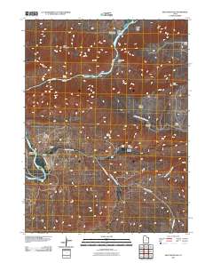 Split Mountain 2011 topographic map thumbnail