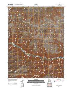 Cowboy Bench 2011 topographic map thumbnail