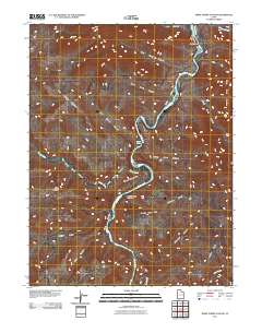 Three Fords Canyon 2011 topographic map thumbnail