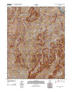 White Mesa Village 2010 topographic map thumbnail